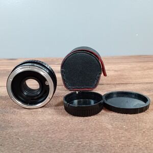 Zykkor 2X Automatic Tele Converter Lens for Canon with Meter Coupling and Case